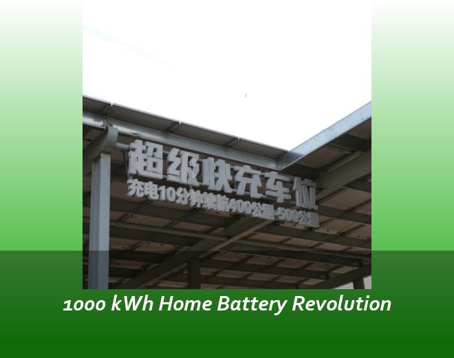 1000 kWh Home Battery Revolution